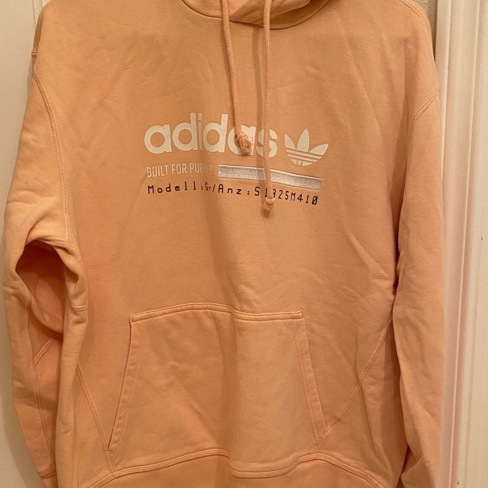 Unisex Adidas Built For Purpose Peach Hoodie